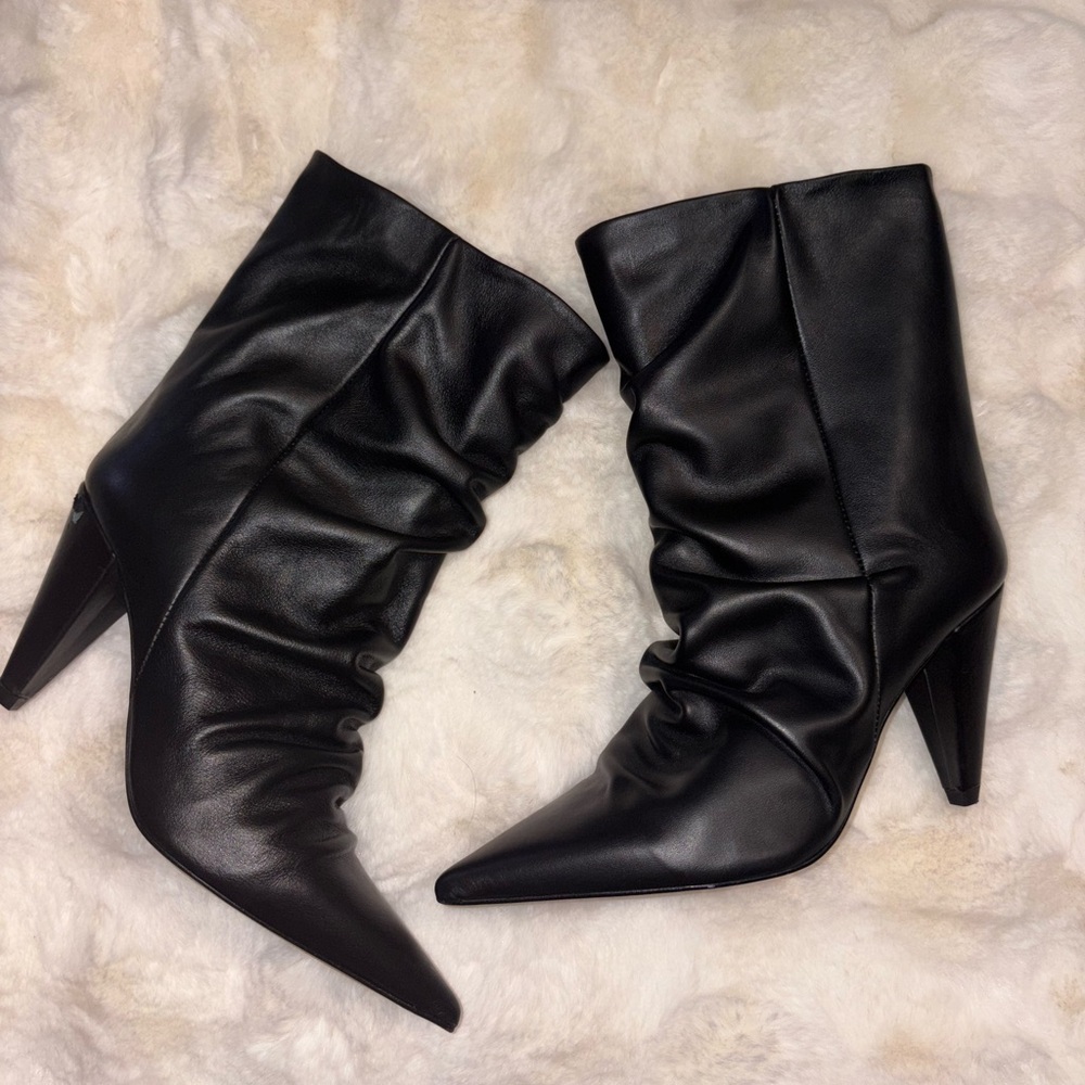 Topshop Black Heeled Boots